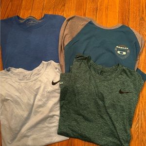 4 mens brand name shirts EUC sz large
